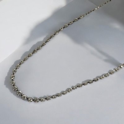 画像1: Pt850 ダイヤモンド1.00ct ネックレス